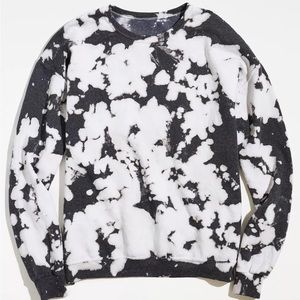 Urban Outfitters Urban Renewal Remade Monochrome Tie-Dye Crew Neck Sweatshirt